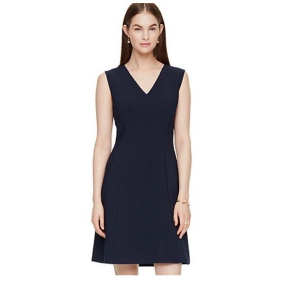 Kate Spade Saturday Dress Women Size 0 Navy Blue Mini Dress Sleeveless - Picture 1 of 5